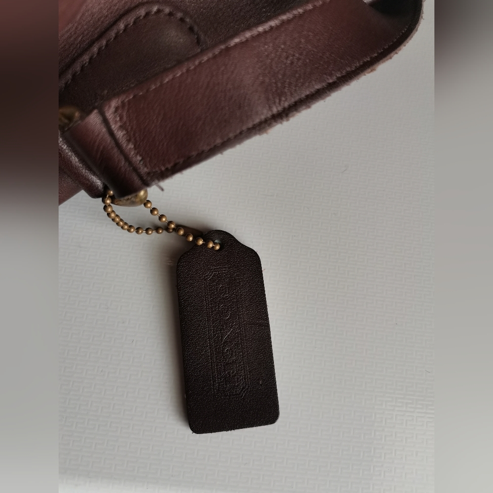 VINTAGE COACH BROWN 9790 CROSSBODY BAG. - Picture 7 of 12